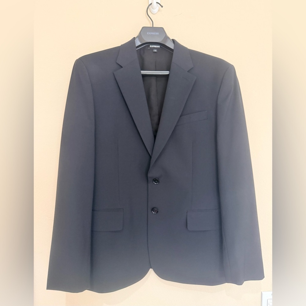 Express Men's Black Blazer Slim Size 42S